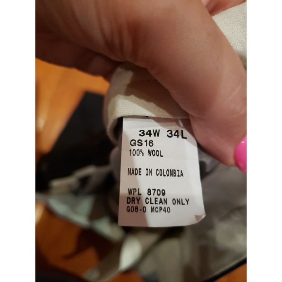 Geoffrey Beene Wool Dress Pants size 34W - Picture 4 of 6